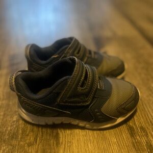 Athletic Works Sneakers Boys Size 11 Blue Adjustable Straps Shoes